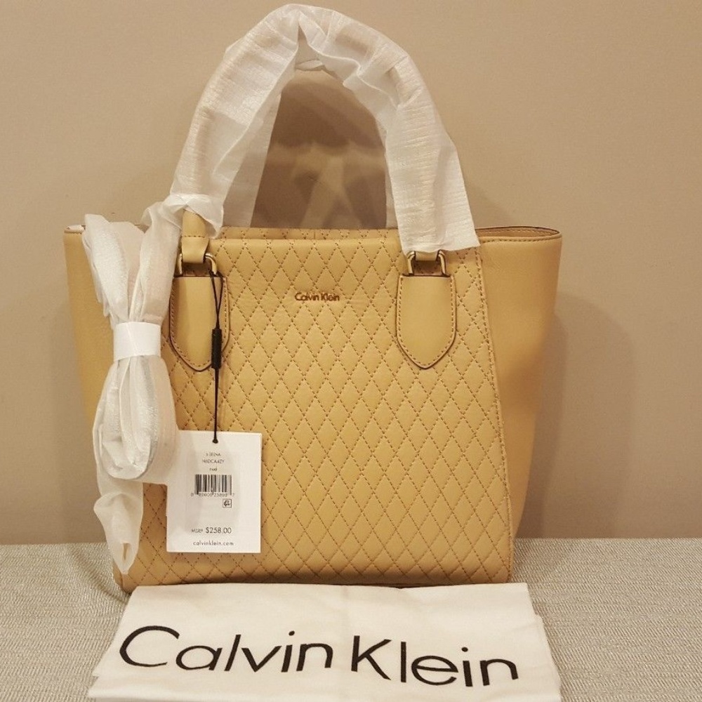 Calvin Klein Large Selna Quilted Leather Shopper